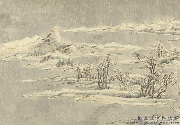 明沈士充雪景山水　卷